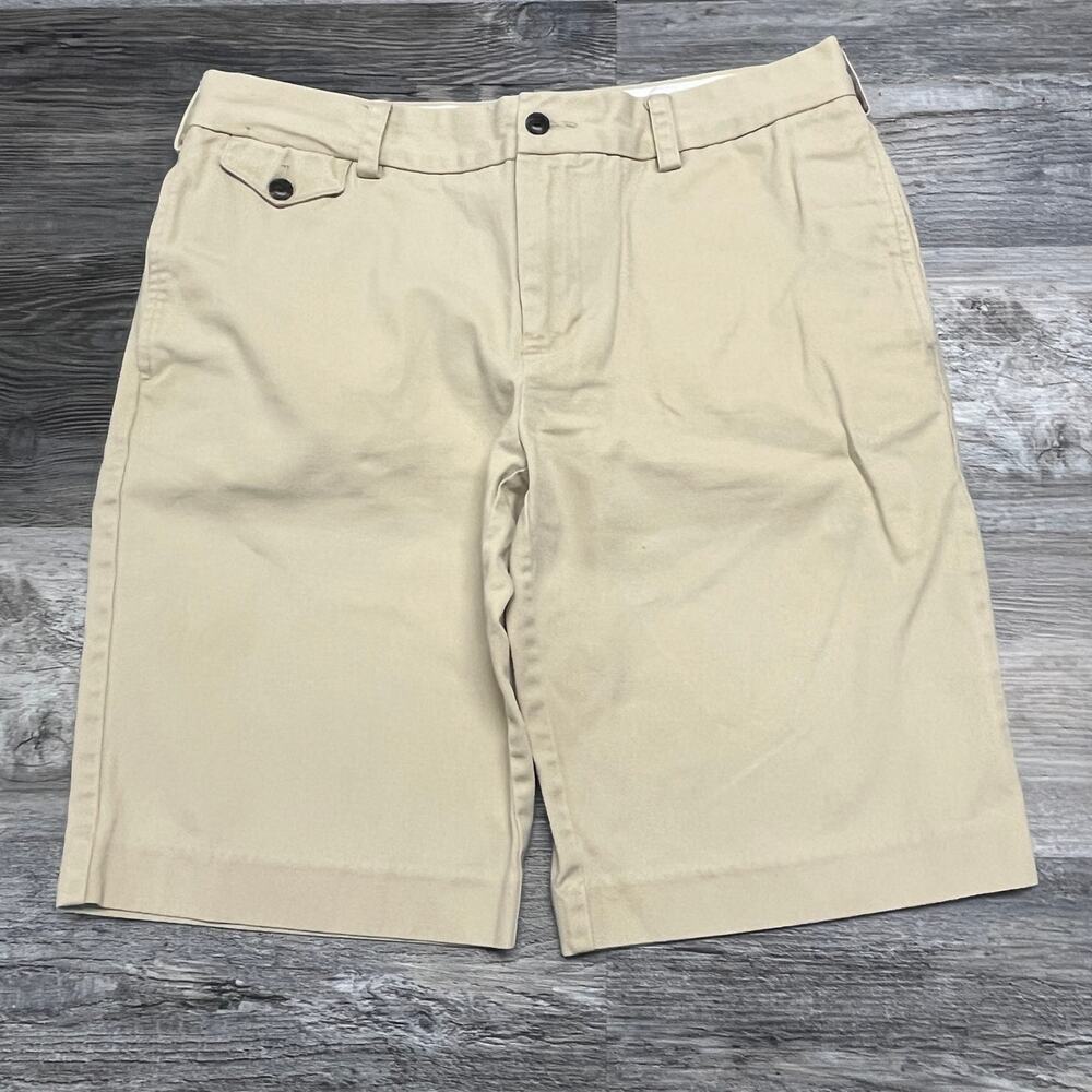Ralph Lauren Sport Light Brown Womens 10 Bermuda Golf Chino Shorts‎ Preppy